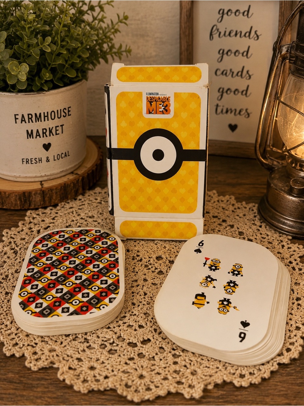 Source Unknown Yellow Minions Playing Cards - Despicable Me 3